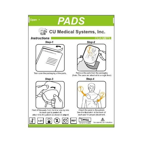 CU Medical i-PAD SP1 elektróda (felnőtt és gyermek)