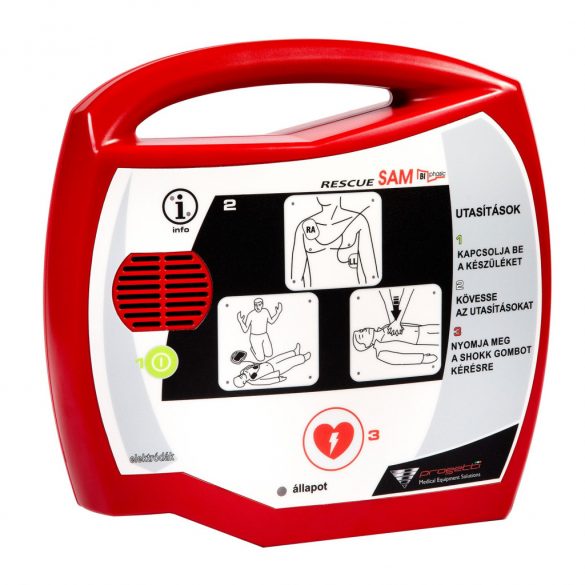 Rescue Sam félautomata AED defibrillátor